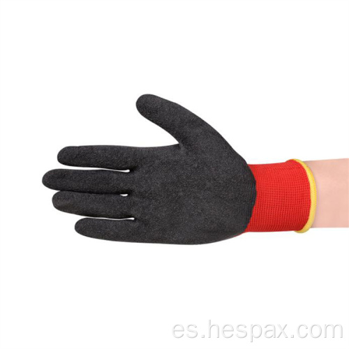 Guantes de seguridad de ruge de látex Hespax Gran Automotriz